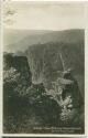 Postkarte - Blick vom Hexentanzplatz auf die Rosstrappe