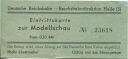 Deutsche Reichsbahn - Reichsbahndirektion Halle - Eintrittskarte