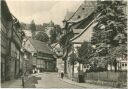 Stolberg - Thomas Münzer Gasse mit Schloss - Foto-AK