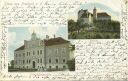 Postkarte - Pretzsch - Schloss - Fortbildungsschule