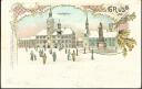 Postkarte - Eisenberg - Marktplatz im Winter