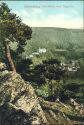 Postkarte - Schwarzburg - Durchblick vom Trippstein