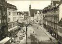 Ansichtskarte - Zwickau - Hauptmarkt mit Rathaus und Stadttheater