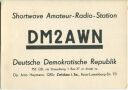 QSL - Funkkarte - DM2AWN