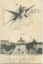 Postkarte - Reichenbach - Im Flug durch die Welt - Bahnhof