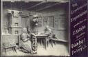 Freiberg - Erzgebirgische Bergmannstube geschnitzt von E. Kaltofen 1913 Dresden - Foto-AK