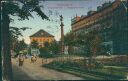 Postkarte - Chemnitz - Theaterstrasse - Siegesdenkmal