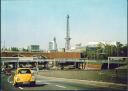 Berlin - Schnellstrassen-Einfahrt mit Funkturm - Postkarte