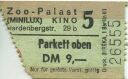 Zoo Palast Minilux Kino 5 Berlin - Kinokarte