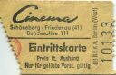 Cinema Schöneberg Friedenau Bundesallee 111 Berlin - Kinokarte