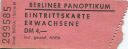 Berliner Panoptikum - Eintrittskarte