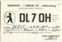 QSL - QTH - Funkkarte - DL7OH - Berlin-Schöneberg