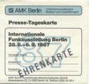 Berlin - AMK Berlin - Presse-Tageskarte