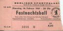Berlin - Sportpalast - Eintrittskarte