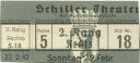 Berlin - Schiller-Theater der Reichshauptstadt Bismarckstr. 110 Ecke Grolmanstr. - Eintrittskarte