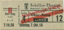 Berlin - Schiller-Theater - Bismarckstraße 110 am Ernst-Reuter-Platz - Eintrittskarte