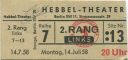 Berlin - Hebbel-Theater - Stresemannstr. 29 - Eintrittskarte 1958
