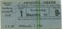 Berlin - Metropol-Theater am Bahnhof Friedrichstrasse - Eintrittskarte