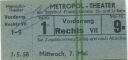 Berlin - Metropol-Theater am Bahnhof Friedrichstrasse - Eintrittskarte