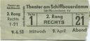 Berlin - Theater am Schiffbauerdamm - Schiffbauerdamm 4a - Eintrittskarte