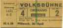 Berlin - Volksbühne - Eintrittskarte