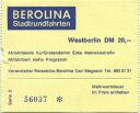 Berlin - Berolina Stadtrundfahrten - Reisebüro Carl Magasch - Fahrkarte