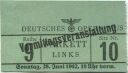 Berlin - Deutsches Opernhaus - Eintrittskarte 1942