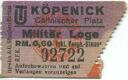 Berlin - Köpenick Cöllnischer Platz - Eintrittskarte