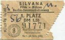 Silvana - Film-Bühne - Berlin Baumschulenweg - Eintrittskarte