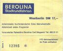 Berlin - Berolina Stadtrundfahrten - Reisebüro Carl Magasch - Fahrkarte