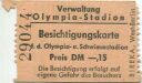 Berlin - Olympia-Stadion - Besichtigungskarte