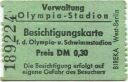Berlin - Olympia-Stadion - Besichtigungskarte