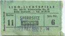 Berlin - Lido Lichtspiele - Bln. SO 36 - Schlesische Strasse 15 Ecke Cuvrystrasse - Eintrittskarte 1952