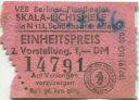Berlin - VEB Berliner Filmtheater Skala-Lichtspiele - Schönhauser-Allee - Eintrittskarte