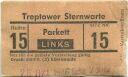 Berlin - Treptower Sternwarte - Eintrittskarte 1946