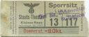 Eintrittskarte - Berlin - Staats-Theater Kleines Haus Nürnberger Str.