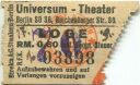 Berlin SO36 - Universum-Theater - Reichenberger Str. 80 - Eintrittskarte