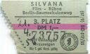 Berlin - Silvana Film Bühne Baumschulenweg - Eintrittskarte