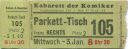 Berlin - Kabarett der Komiker - Kurfürstendamm 156 - Eintrittskarte