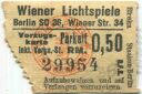Berlin SO36 - Wiener Lichtspiele Wiener Str. 34 - Eintrittskarte