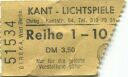 Berlin Charlottenburg - Kant-Lichtspiele Kantstrasse 54 - Kinokarte