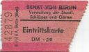 Berlin - Senat von Berlin Verwaltung der Staatl. Schlösser und Gärten - Eintrittskarte
