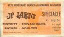 Berlin - Fete Populaire Franco-Allemande de Berlin - J-P Labat Stierkampf 1986 - Eintrittskarte