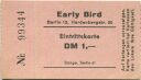 Berlin - Early Bird Hardenbergstraße 20 - Eintrittskarte