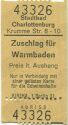 Berlin - Stadtbad Charlottenburg Krumme Str. 8-10 - Zuschlag für Warmbaden - Eintrittskarte