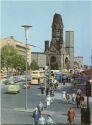 Berlin - Charlottenburg Kurfürstendamm und Kaiser-Wilhelm-Gedächtniskirche - AK Grossformat