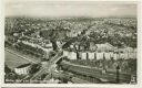 Berlin-Charlottenburg - Blick vom Funkturm zum Lietzensee mit S-Bahnhof Witzleben - Foto-AK