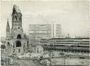 Postkarte - Berlin - Gedächtniskirche und Hochhaus am Zoo 50er Jahre