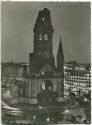 Kaiser Wilhelm Gedächtniskirche bei Nacht - Foto-Ansichtskarte