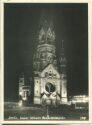 Kaiser Wilhelm Gedächtniskirche - Nacht - Foto-Ansichtskarte